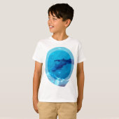 Le T-shirt de l'enfant de paires de requin (Devant entier)