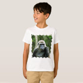 Le T-shirt de l'enfant de profil de gorille (Devant entier)