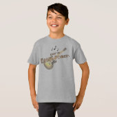 Le T-shirt de l'enfant de puissance de bleus (Devant entier)