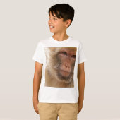 Le T-shirt de l'enfant de visage de singe (Devant entier)