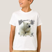 Le T-shirt de l'enfant d'ours blanc (Devant)