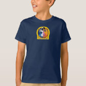Le T-shirt de l'enfant du logo spatial (Devant)