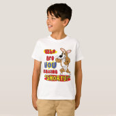 Le T-shirt de l'enfant dur de corgi (Devant entier)