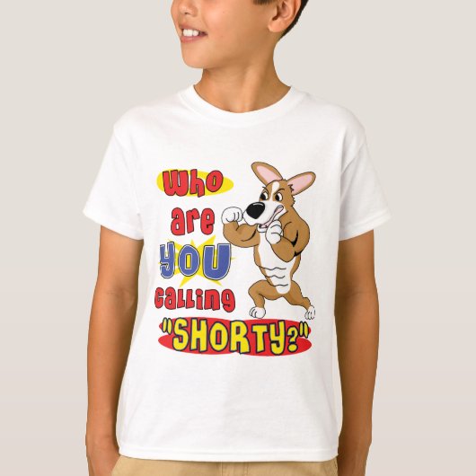 Le T-shirt de l'enfant dur de corgi (Devant)