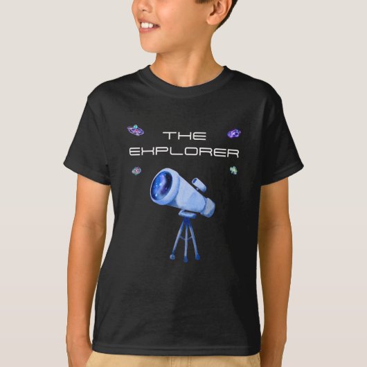 Le T-shirt de l'enfant Explorer (Devant)