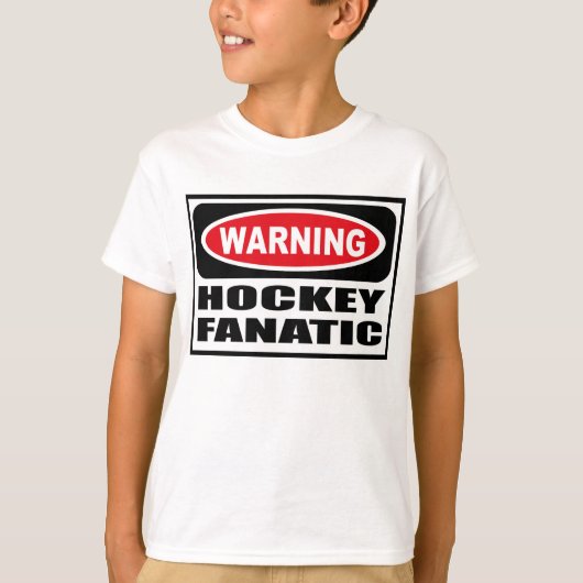 Le T-shirt de l'enfant FANATIQUE d'HOCKEY (Devant)