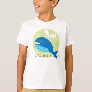 Le T-shirt de l'enfant heureux de baleine