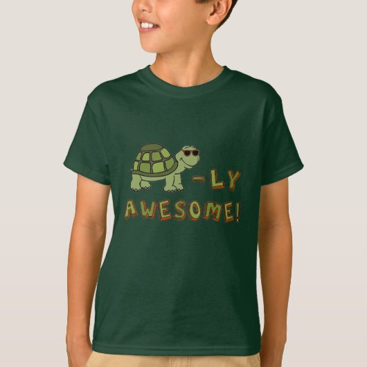 Le T-shirt de l'enfant - La tortue est géniale ! (Devant)