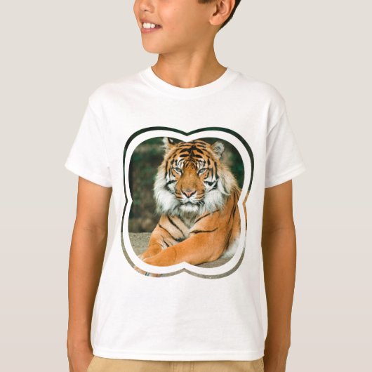 Le T-shirt de l'enfant orange de tigre (Devant)