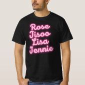 Le T-shirt de l'Rose Jisoo Lisa Jennie Mem (Devant)