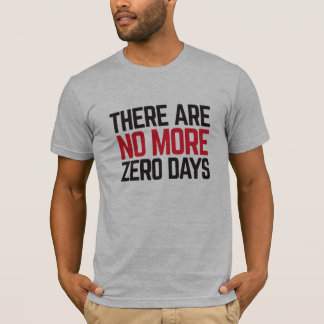 Le T-shirt de pas plus d'hommes zéro de jours