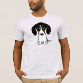 Le T-shirt de Piebald Dachshund Cute Chiot (Devant)
