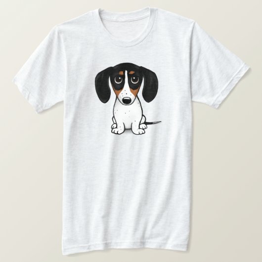 Le T-shirt de Piebald Dachshund Cute Chiot (Design devant)