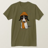 Le T-shirt de Piebald Dachshund Cute Hipster Dog