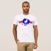 Le T-shirt de pitbull des hommes américains de (Devant entier)