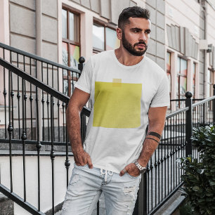 Le T-shirt de post-it des hommes jaunes de note