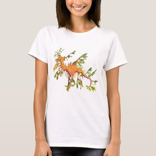 Le T-shirt de Seadragon des femmes feuillues (Devant)