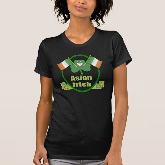Le T-shirt de St Patrick asiatique d'Irlandais (Devant)