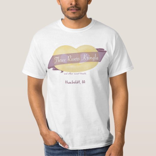 Le T-shirt de trois de rivières hommes de Kringla (Devant)