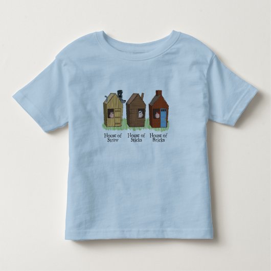 Le T-shirt de trois petits enfants de porcs (Devant)