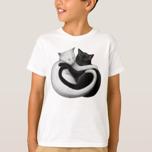 Le T-shirt d'enfants de chats d'amour (Devant)