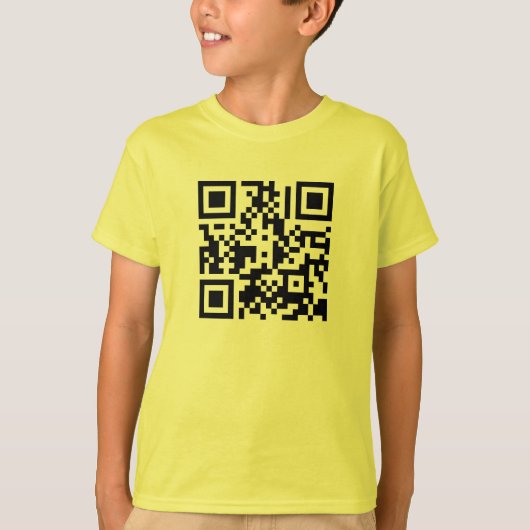 Le T-shirt d'enfants du cube | en QR (Devant)