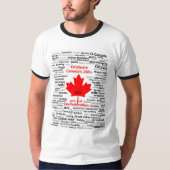Le T-shirt des 150th hommes du Canada avec (Devant)