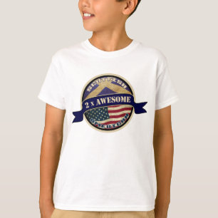 Le T-shirt des enfants américains écossais