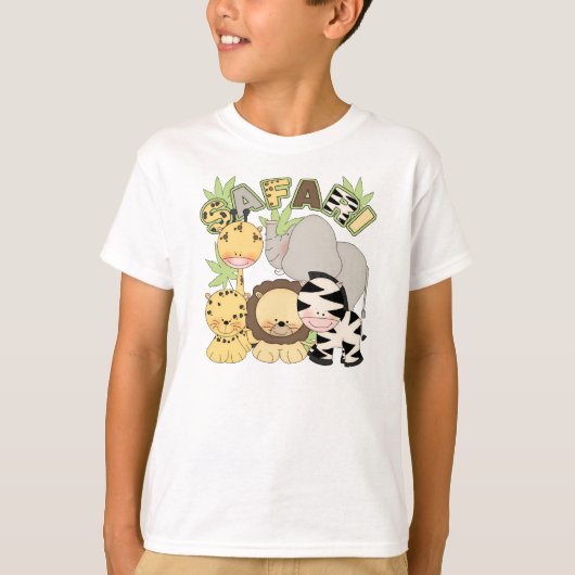 le T-shirt des enfants mignons avec des animaux de (Devant)