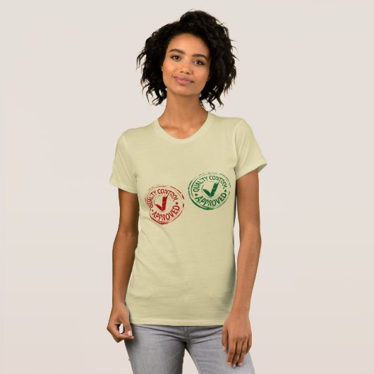 Le T-shirt des femmes approuvées de contrôle de (Devant entier)