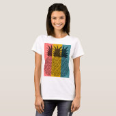 Le T-shirt des femmes d'ananas (Devant entier)