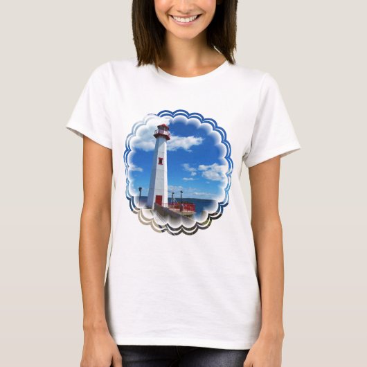 Le T-shirt des femmes d'art de phare (Devant)