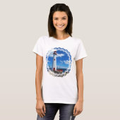 Le T-shirt des femmes d'art de phare (Devant entier)