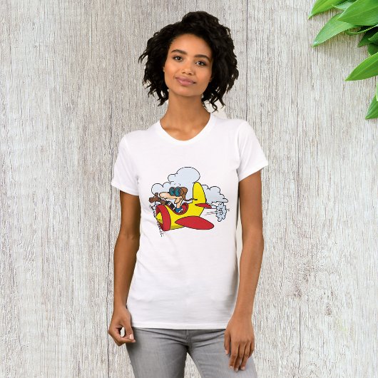 Le T-shirt des femmes d'avion de bande dessinée