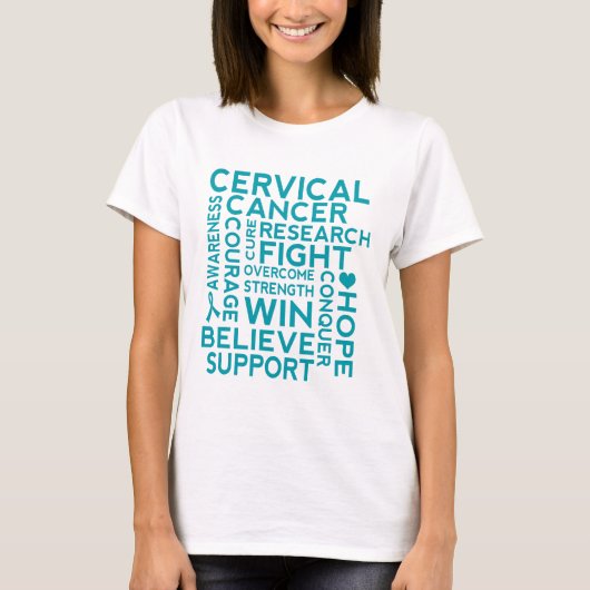 Le T-shirt des femmes de conscience de soutien de (Devant)