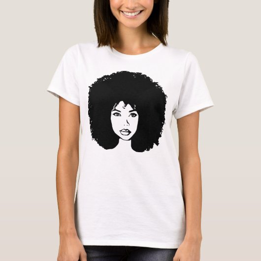 Le T-shirt des femmes de déesse d'Afro (Devant)
