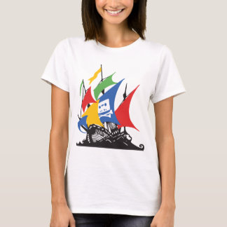 Le T-shirt des femmes de Google de pirate