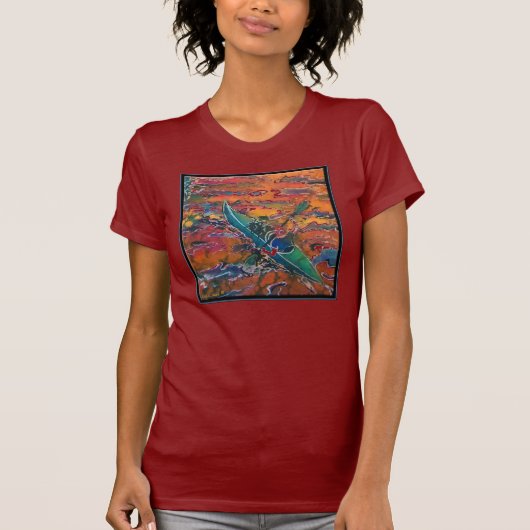 Le T-shirt des femmes de kayak (Devant)