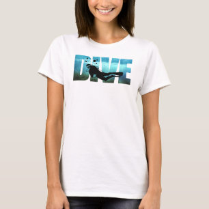 Le T-shirt des femmes de plongée à l'air de PIQU