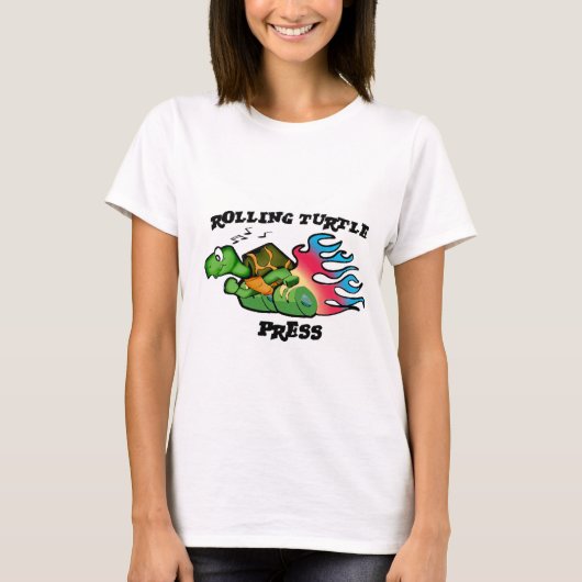Le T-shirt des femmes de presse de tortue de (Devant)