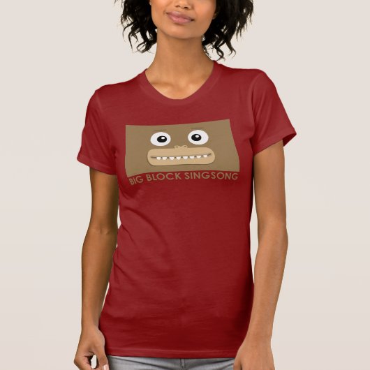 Le T-shirt des femmes de singe de BBSS (Devant)