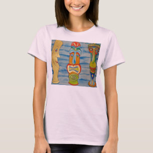 "Le T-shirt des femmes de Tikis Cuz d'arbre"
