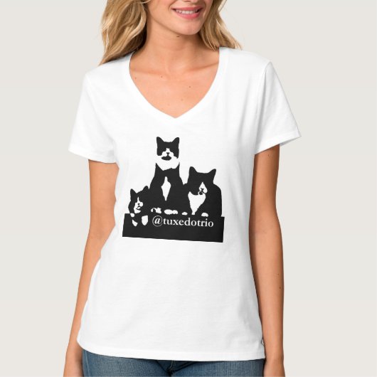 Le T-shirt des femmes de TuxedoTrio (Devant)