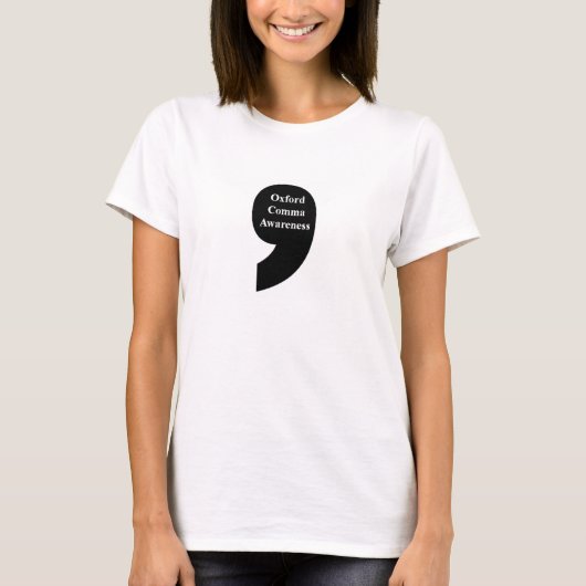 Le T-shirt des femmes de virgule d'Oxford (Devant)