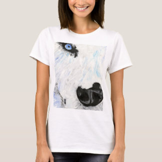 Le T-shirt des femmes de visage de loup
