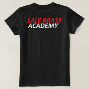 Le T-shirt des femmes en laiton d'académie de