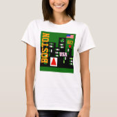 Le T-shirt des femmes fraîches de Boston folâtre (Devant)