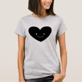 Le T-shirt des femmes heureuses de coeur (Devant)