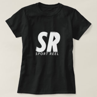 LE T-SHIRT DES FEMMES NOIRES DE SPORTREEL AVEC LE