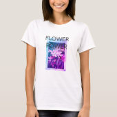 Le T-shirt des femmes personnalisables de flower (Devant)